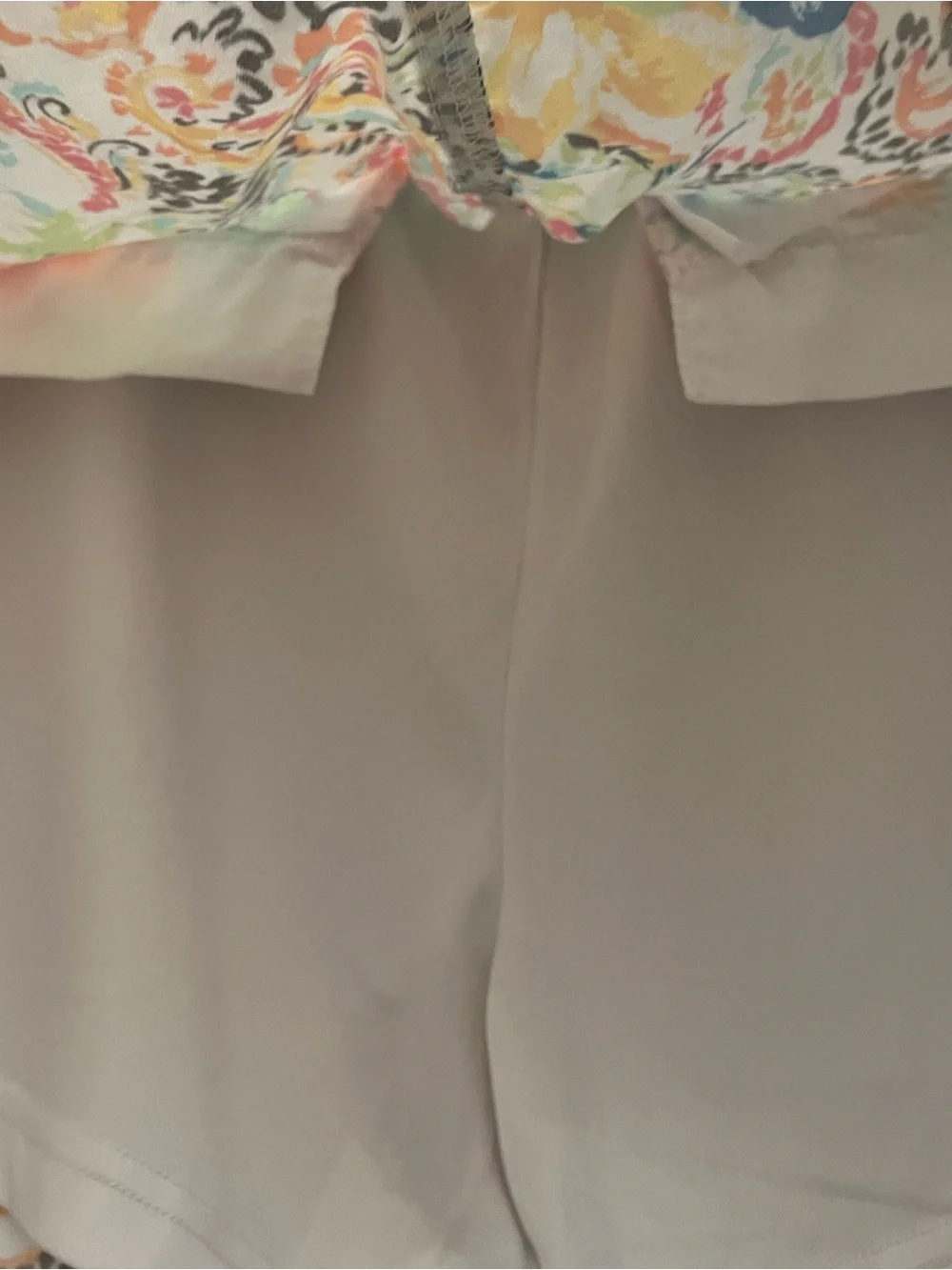 Christopher & Banks White Multicolor Floral Paisley Petite Skort - Picture 11 of 14